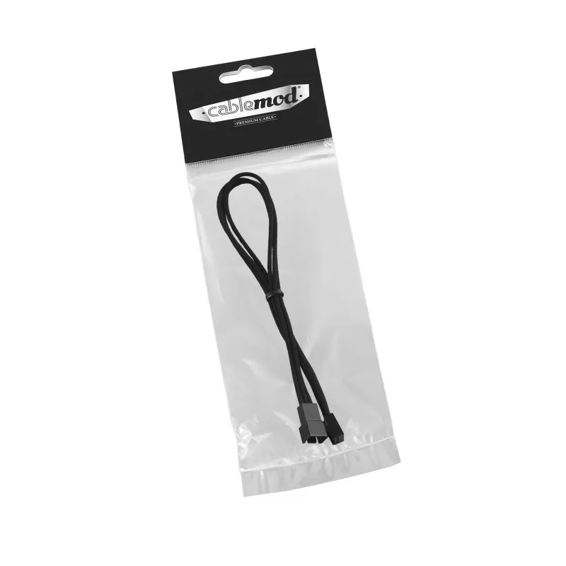 CableMod ModFlex 3-pin fan verlengkabel 30cm zwart