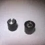 T.E.G. Schroefknop 16x14,7mm as 6mm zwart