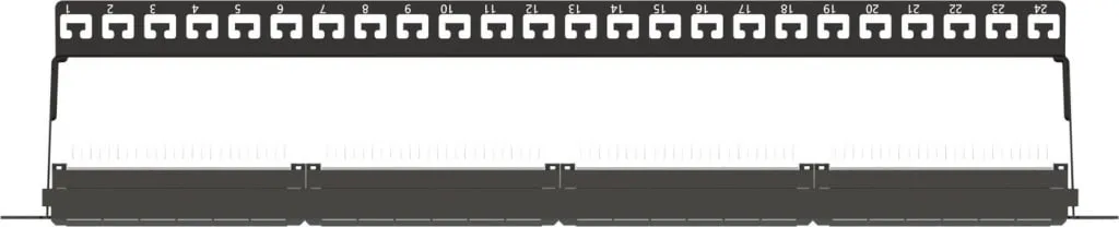 Microconnect PP-004 patchpanel 24-poort Cat6 19 inch