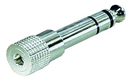 T.E.G. 6.3mm male-3.5mm female adapter stereo