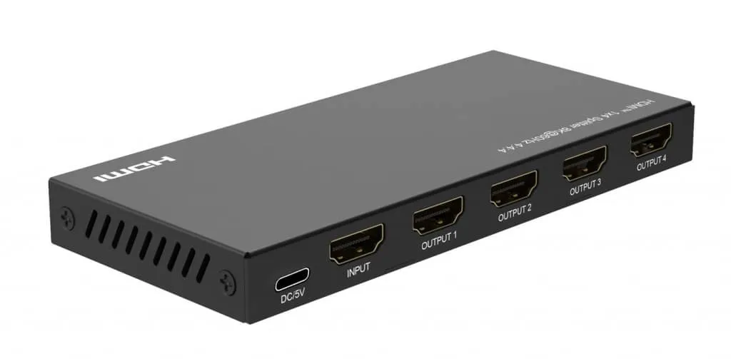 MicroConnect 8K@60Hz HDMI splitter 1x4 4:4:4 verdeler
