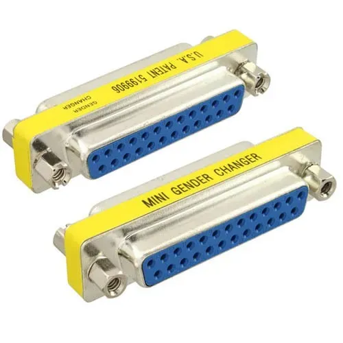 T.E.G. Gender Changer DB25F naar DB25F inline adapter