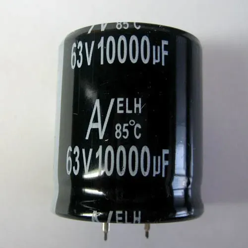 T.E.G. elco beker 10.000uF 63V condensator 50x35mm