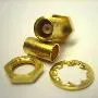 T.E.G. MCX connector female verguld paneel RG174