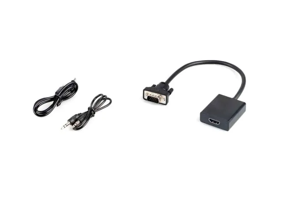 Microconnect VGA naar HDMI converter met audio en USB-voeding