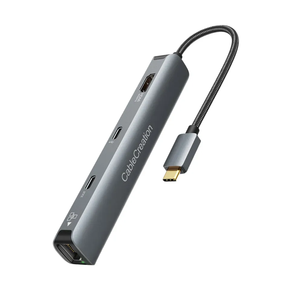 CableCreation 6-in-1 Type-C Multi-Port Adapter hub 4K ethernet