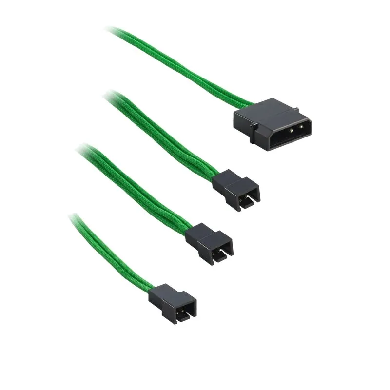 CableMod ModFlex Molex naar 3x fan adapter groen 60cm