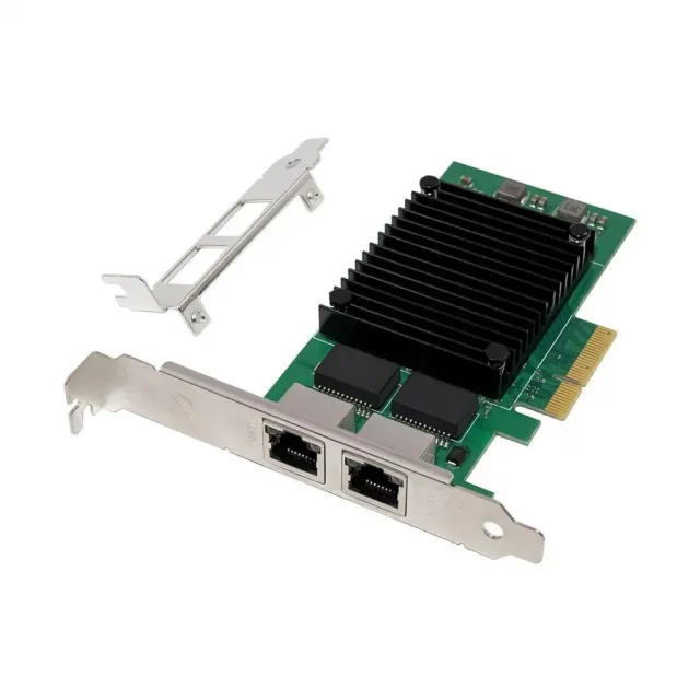 Microconnect I210-T2 PCIe x4 netwerkkaart dual 1GbE