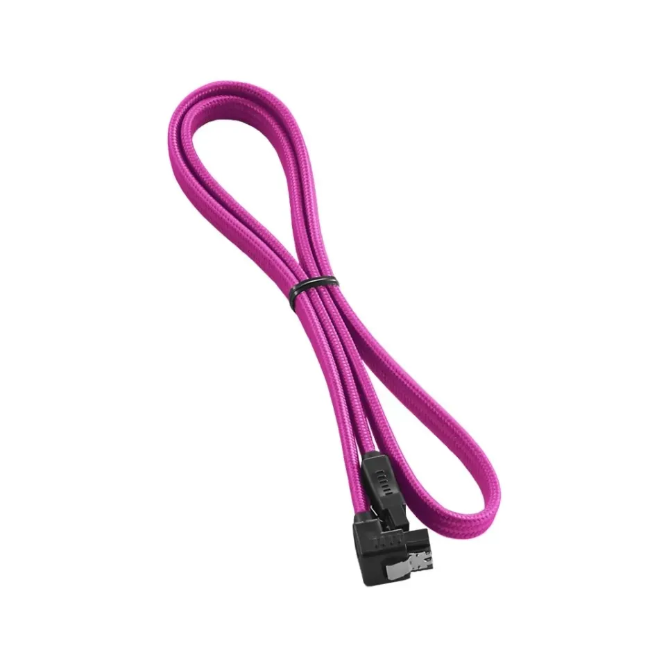 CableMod ModFlex haakse SATA 3 kabel roze 60cm