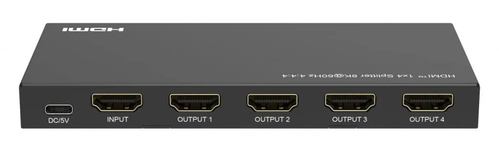 MicroConnect 8K@60Hz HDMI splitter 1x4 4:4:4 verdeler