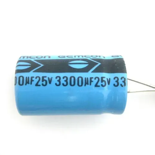 T.E.G. elco radiaal 3300uF 25V staand condensator