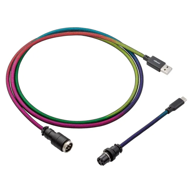CableMod Pro keyboard kabel 150cm dark rainbow
