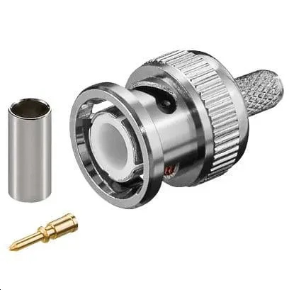 Microconnect BNC crimp plug connector voor RG58