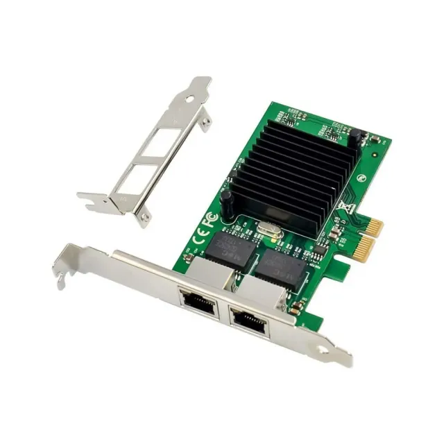 Microconnect Intel 82575 netwerkkaart PCIe dual RJ45