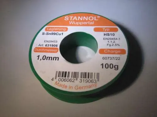 T.E.G. loodvrij soldeertin 100 gram elektronica