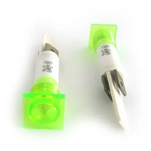 T.E.G. controlelamp 240V vierkant groen signaallampje
