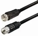 T.E.G. F plug IEC jack verloopkabel 1,5m coax