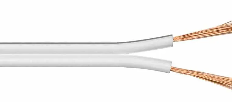 Microconnect luidsprekerkabel 25m wit 2x2,5mm²