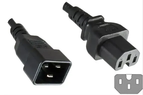 Microconnect PE152018 C20-C15 stroomkabel 1,8m 16A