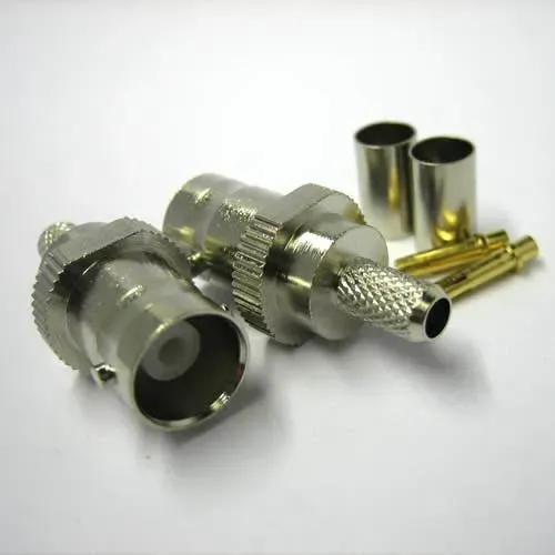 T.E.G. BNC crimp plug female voor RG58 kabel
