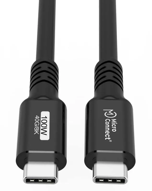 MicroConnect Premium USB-C kabel 0,5m 100W 40Gbps USB4