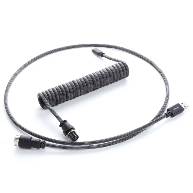 CableMod Pro spiraaltoetsenbordkabel 150cm carbon grijs USB-C