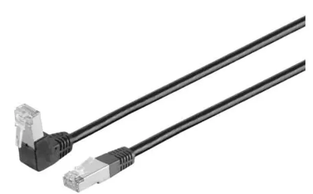 Microconnect CAT6 netwerkkabel 5m zwart haaks