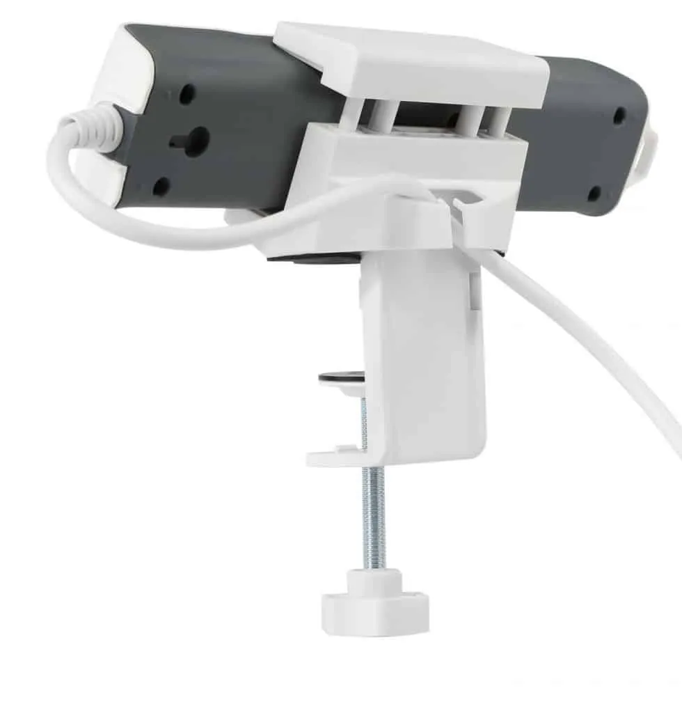 Microconnect MC-DESKMOUNTW stekkerdoos houder klem wit