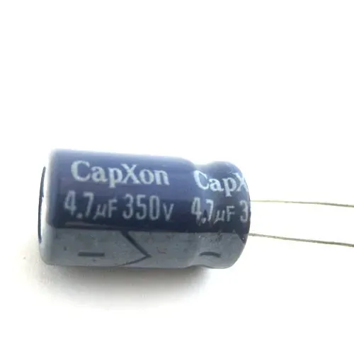 T.E.G. Elco radiaal staand 4,7uF 350V