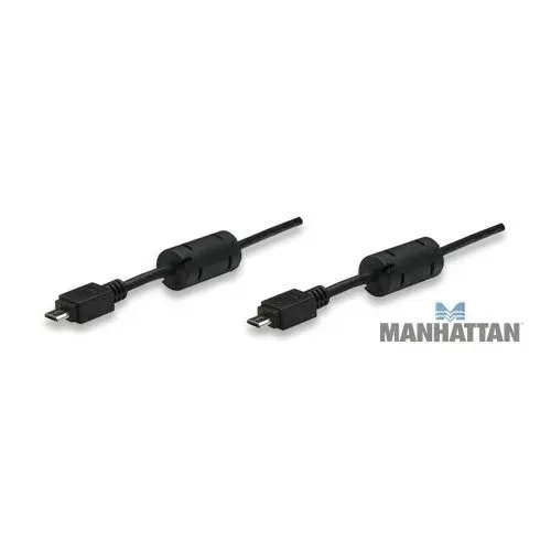 T.E.G. USB 2.0 micro-B kabel 1,8m zwart male-male