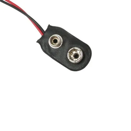 T.E.G. batterijclip 9V I-vorm 20cm per stuk