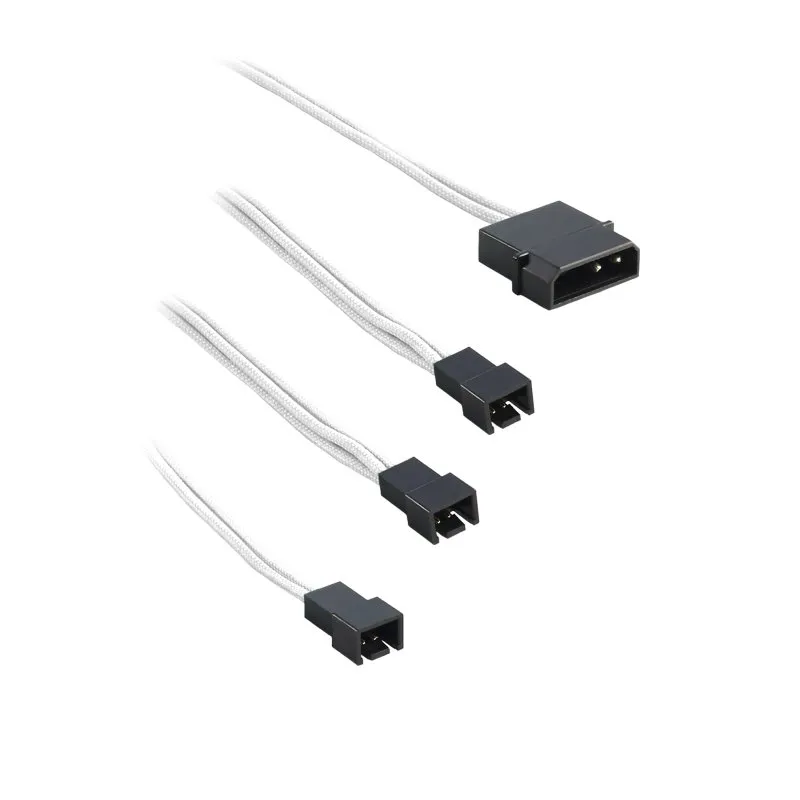 CableMod ModFlex Adapterkabel Molex naar 3x Fan 60cm wit