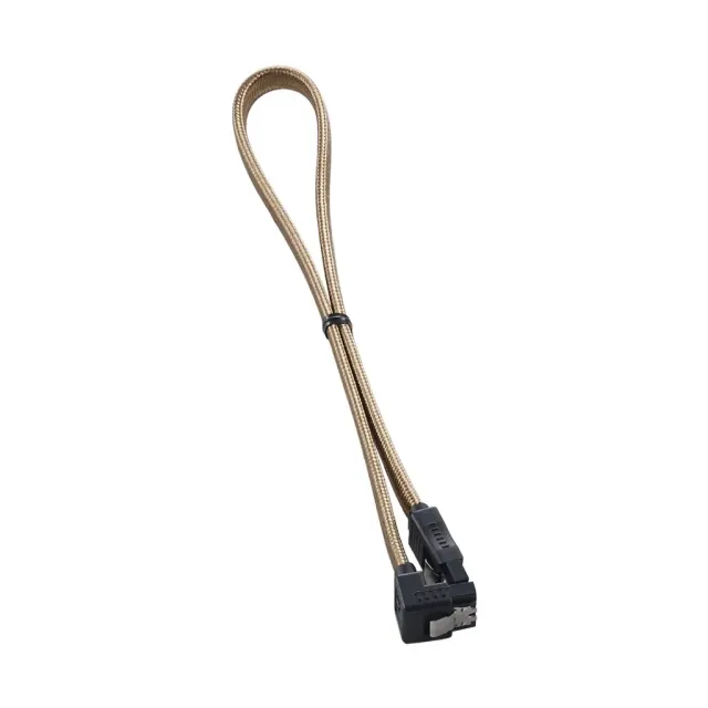 CableMod ModFlex SATA kabel 30cm haaks goud