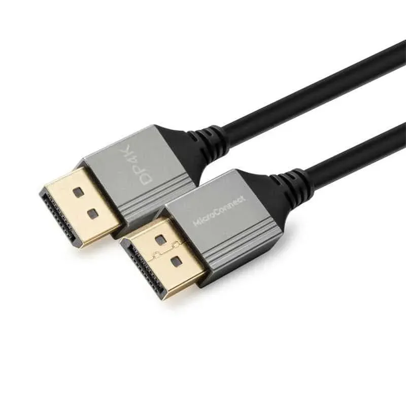 MicroConnect DisplayPort 1.2 Ultra Slim kabel 3 m zwart