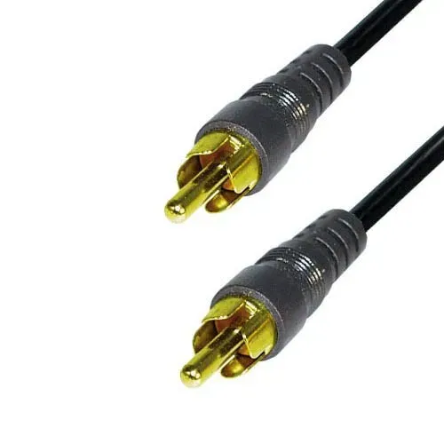 T.E.G. RG59 videokabel cinch male 15m verguld