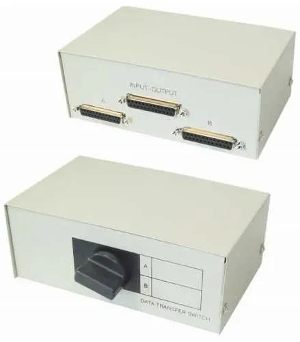 T.E.G. Parallel 2-voudig switch Sub-D 25-pins omschakelaar