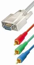 T.E.G. VGA naar 3x Cinch verloopkabel HD15 5 meter YUV HDTV