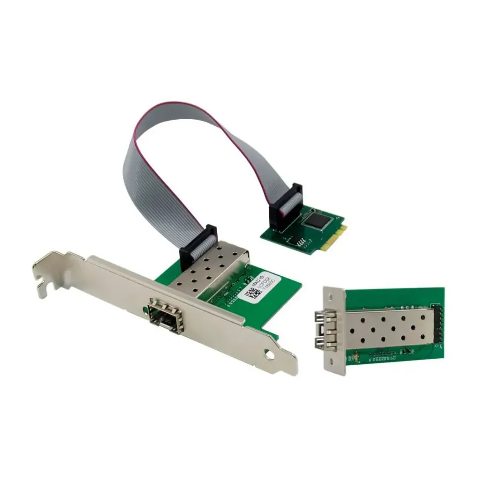 Microconnect I210AS netwerkkaart M.2 A+E 1GbE SFP glasvezel