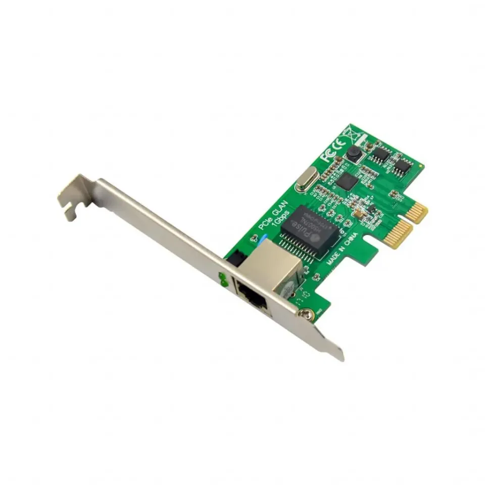 Microconnect RTL8168E netwerkkaart PCIe x1 single RJ45 1GbE