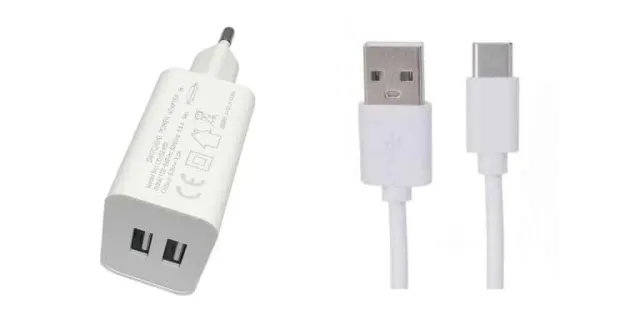 Microconnect USB3.1CA1SETW USB-C lader set 2,4A wit