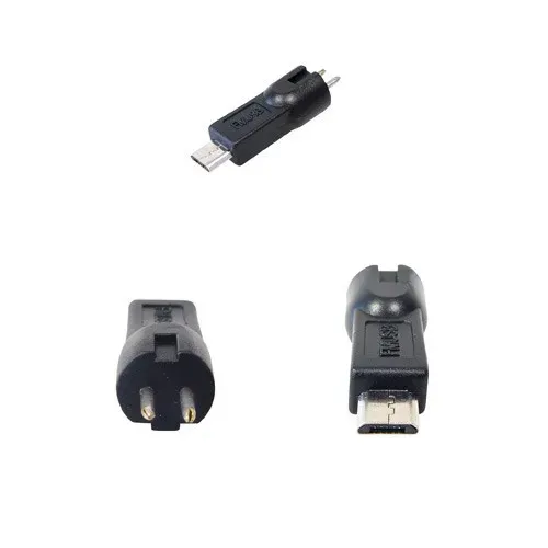 T.E.G. Med voedingadapterstekker micro USB male