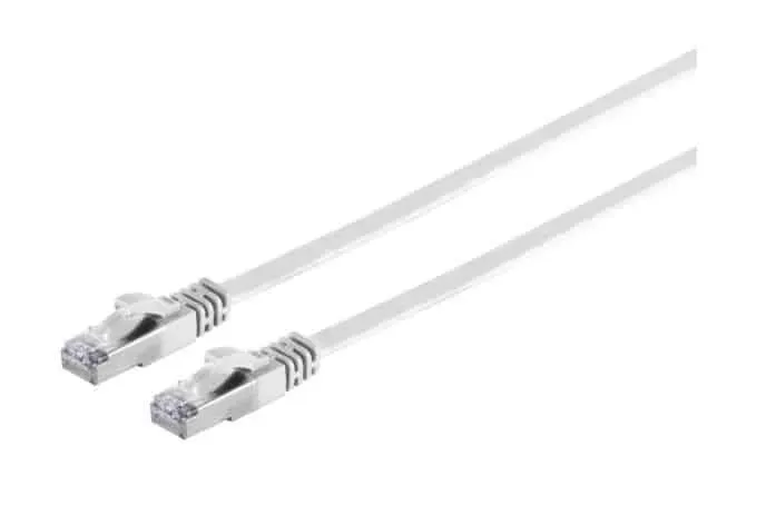 Microconnect CAT6a U/FTP netwerkkabel plat 3m wit