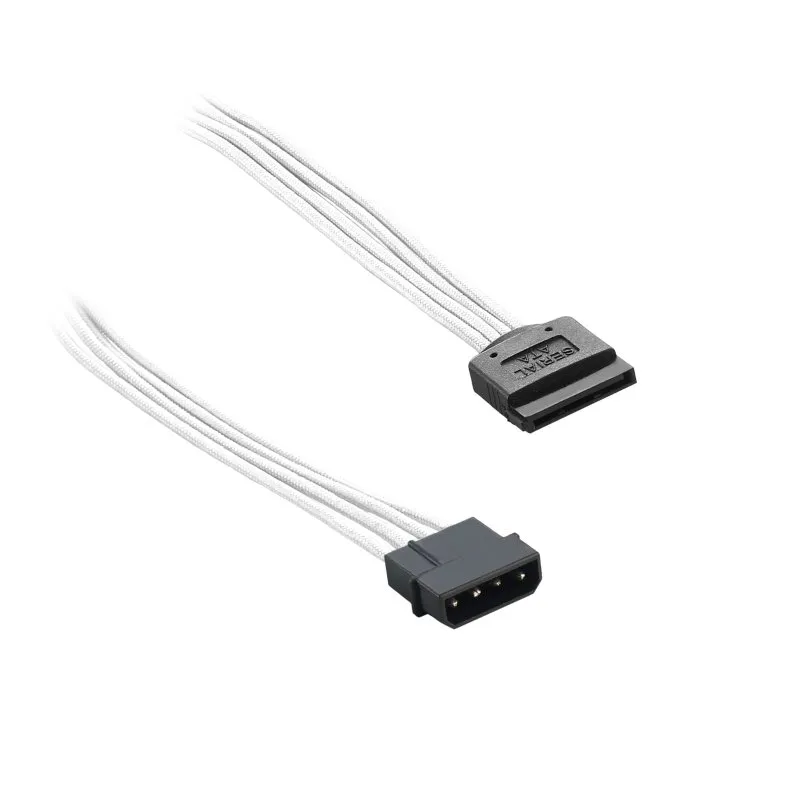 CableMod ModFlex Molex naar SATA voedingskabel wit 30cm