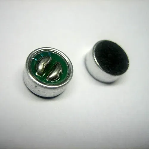 T.E.G. electret microfoon element 9,7x4,5mm 1-10V