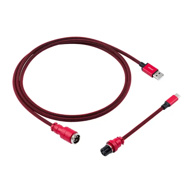 CableMod Pro Straight toetsenbordkabel USB-C 150 cm Republic Red