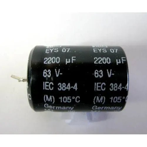 T.E.G. Beker 2200UF elco 63V 30x22mm per stuk