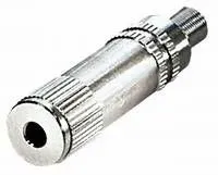 T.E.G. 3.5mm stereo contra jackplug metaal met veer