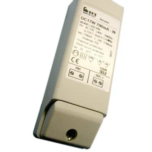 T.E.G. Power LED Voeding 17W 700mA 122x38x28mm Wit