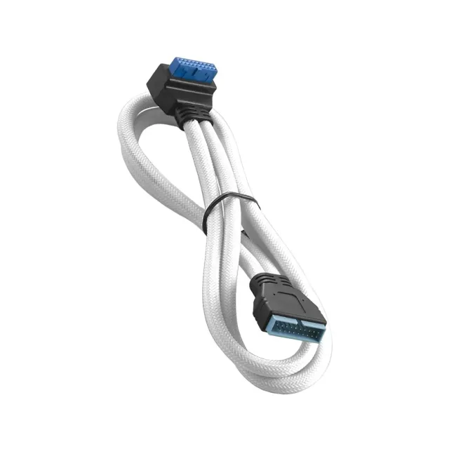 CableMod ModMesh Right Angle USB 3.0 kabel 50cm wit