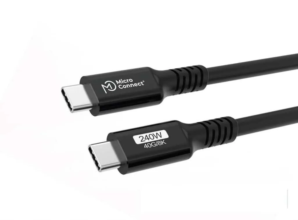 Microconnect Premium USB-C kabel 0,15m 240W 40Gbps